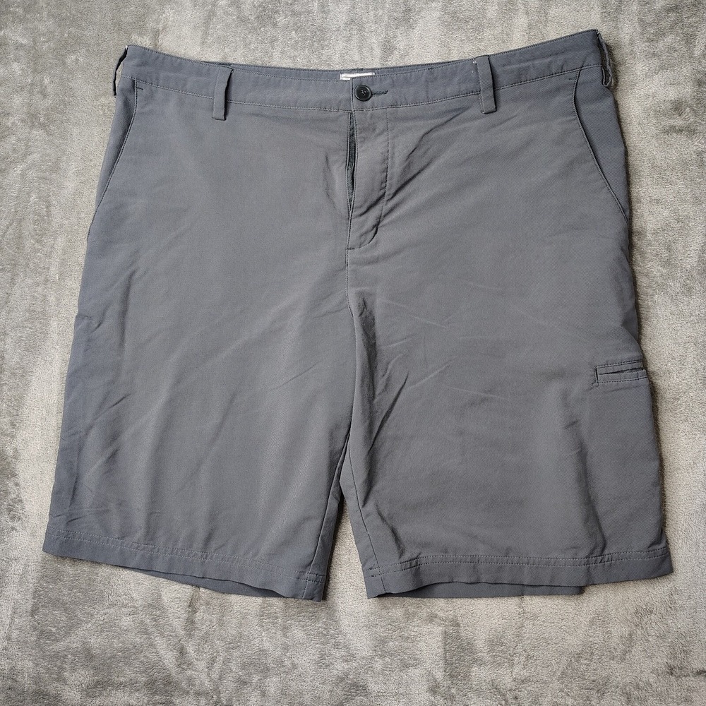 Adidas Performance Golf Shorts Mens 38 Gray Solid Lightweight Utility Cargo 10" - Picture 2 of 11